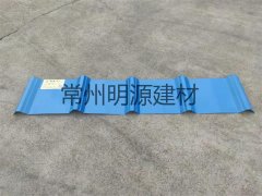 海藍防腐覆膜鐵皮瓦 pvdf覆膜瓦